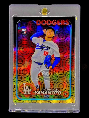 Yoshinobu Yamamoto RARE ROOKIE VARIANT REFRACTOR SP INVESTMENT CARD DODGERS MINT - Image 1 of 4