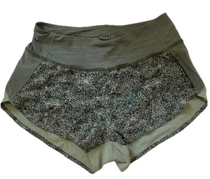 Pantaloncini da corsa Outdoor Voices taglia S edizione limitata stampa Hudson in verde RARI - Foto 1 di 7