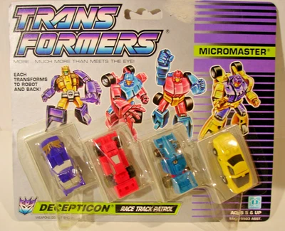 Transformers 1989 Decepticon Race Track Patrol Mint On Card MOC - Image 1 of 3
