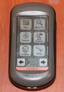 Garmin Oregon 450 GPS Handheld With Garmin Grey Orange Tested Works Maps - Picture 1 of 5