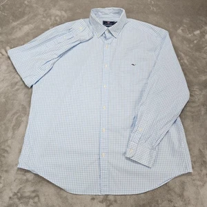 Camisa Vineyard Vines Para Hombres XL Azul Guinga Calce Clásico Tucker Botón Ballena - Imagen 1 de 11