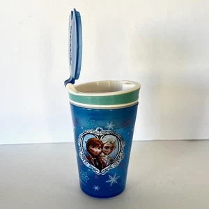 Snackeez Jr. Disney Frozen 2-in-1 Snack & Drink Cup 8oz Anna Elsa - Picture 1 of 8