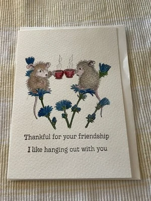 Greeting Card Watercolor By Joy Delaurelle Friendship Blank 5x7 - Image 1 of 2