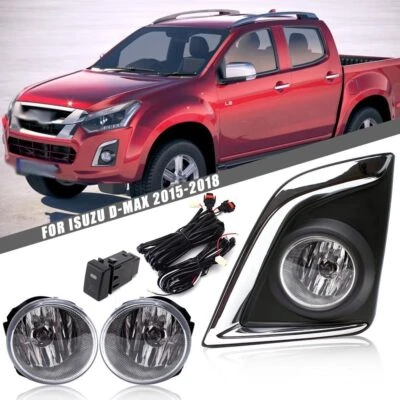 Juego de faros antiniebla para parachoques delantero Isuzu D-MAX 2016-2018 + cableado Foto 1 de 4