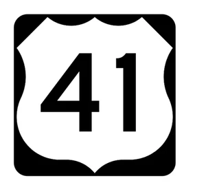 US Route 41 Sticker R1904 Highway Sign Road Sign - Picture 1 of 1