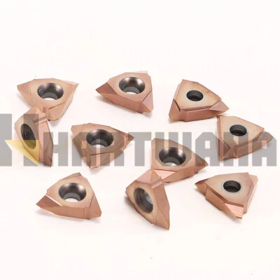 10PCS 16VERAG55 Indexable Threading Insert 55° Vertical External Turning Tool - Image 1 of 4