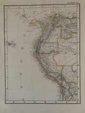 1854 Northwest South America Antique Map by Carl Flemming