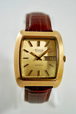 1973 Bulova 11AOACB relógio automático masculino 23 joias data de execução - Imagem 1 de 4