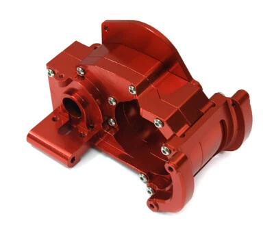 Red Billet Machined Gearbox Housing Upgrade for Traxxas 272R & Drag Slash 9493 - Image 1 of 2
