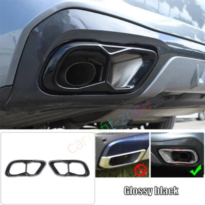 For BMW X5 X6 X7 50i 2019-2023 Stainless Rear Tail Exhaust Muffler Tip Pipe Trim - Image 1 of 4