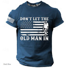 Graphic Us Flag Old Man Vintage All Over Print 3D T-Shirt For Mens Memorial Day