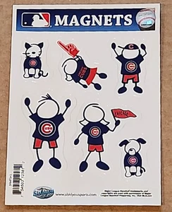 Chicago Cubs Family Magnets (set of 6) MLB Licensed Baseball - Picture 1 of 4