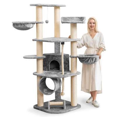 HAPPYPET Kratzbaum Stabil 11cm Stämme Katzenbaum Kletterbaum Maine Coon Massiv - Bild 1 von 4