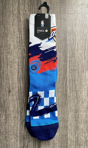 Stance NBA Crew Socks OKC - Oklahoma City Thunder - Size M 6-8.5 - New Cover