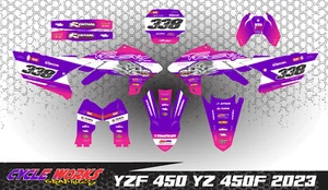 YAMAHA YZ 250 2024 YZ 450 2023 2024 CUSTOM DECAL GRAPHICS KIT YOT Anniversary - Picture 1 of 1