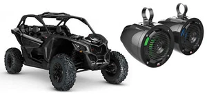 MTX 6.5" 100 Watt Roll Bar Cage Tower Marine Speakers+LED's for Can-Am Maverick - Picture 1 of 5