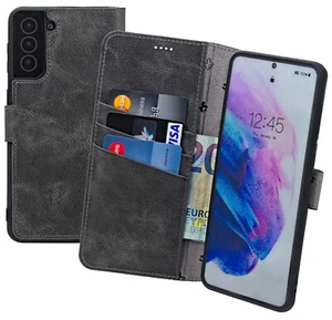 Custodia per Samsung Galaxy S23 5G A Libro IN Pelle Protettiva Antico Grigio - Foto 1 di 10