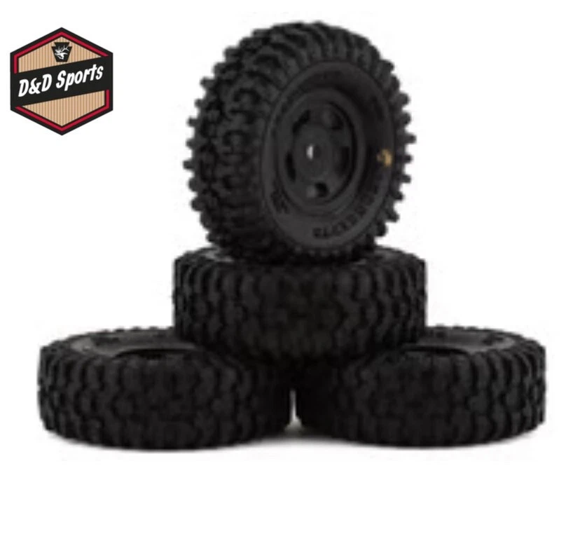 JConcepts 4023-35911 Tusk 1/24 Scale Tires w/ Glide 5 Wheels (4) : SCX24 - Image 1 of 1