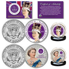 QUEEN ELIZABETH II 2022 Platinum Jubilee JFK Kennedy Half Dollar U.S. 2-Coin Set