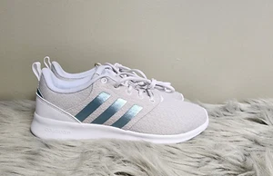 Adidas QT Racer  2.0 Women Athletic Shoe Running Sneaker Grey Trainer Size 8 - Picture 1 of 4