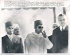 1961 Rabat Morocco King Hassan Tunisian Pres Bourguiba & Harriman Press Photo