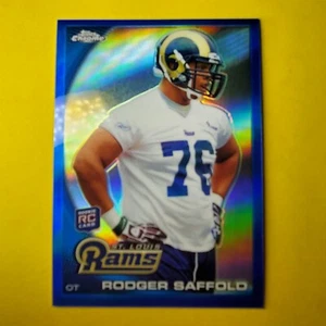 RODGER SAFFOLD 160/199 RC BLUE REFRACTOR #C144 ST. LOUIS RAMS 2010 TOPPS CHROME - Bild 1 von 3