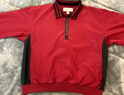 Cutter & Buck ClimaGuard Men's Wind Rain Resistant Pullover Jacket Medium - Image 1 of 4