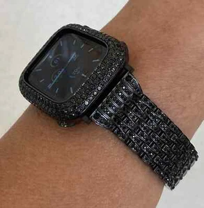 49mm Ultra Black Apple Watch Band Crystal or Apple Watch Case Protective Cover - Picture 1 of 10