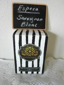 (10) Mini Chalkboard Place Cards Easel & Chalk ~CB Accessories Food Presentation - Picture 1 of 10