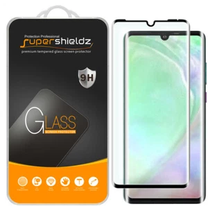 2X Supershieldz Full Cover Hartglas Displayschutzfolie für Huawei P30 Pro - Bild 1 von 5