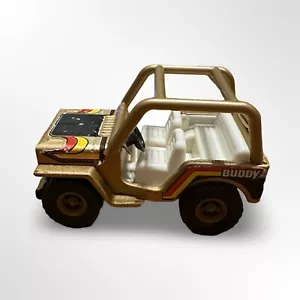 Vintage 1979 Buddy L Corp Jeep Toy Gold Pressed Steel Made in Japan Car - Picture 1 of 6