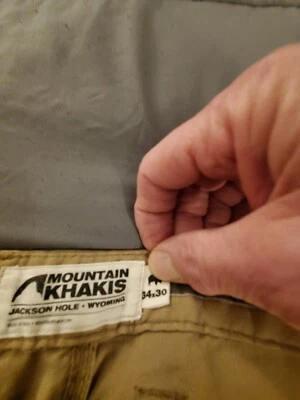 PANTALONES DE SENDERISMO CAQUI MONTAÑA PARA HOMBRE, ¡USADOS EN EXCELENTE ESTADO! 34 X 30 Foto 1 de 4