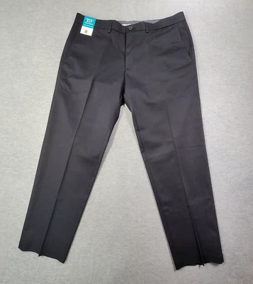 Hagger Pants Mens 36x30 Black Straight Fit Premium Non Iron Stretch Classic NWT - Image 1 of 4