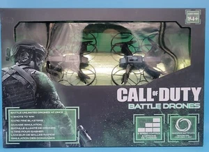 New COD Two Battle Drones RC Rechargeable Quadcopters with 2 Remote Controls Nib - Picture 1 of 6