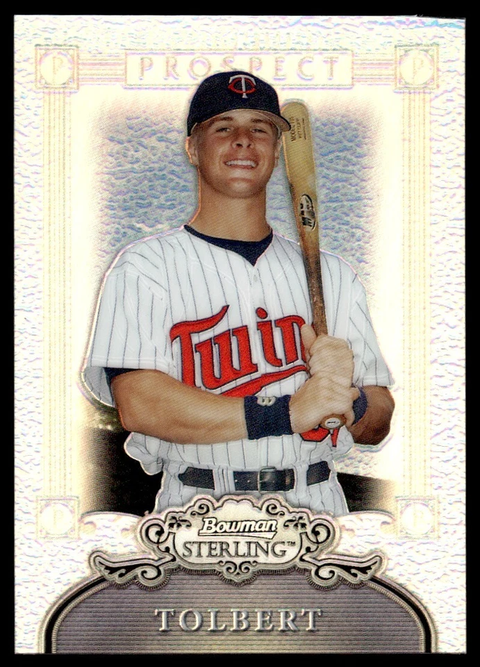 2006 Bowman Sterling Prospects Refractors Matt Tolbert 153/199 Minnesota Twins - Image 1 of 2