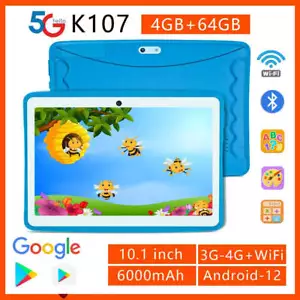 2024 New BDF Tablet Android12 Kids Tablets 10.1 Inch 4GB+64GB Wifi+Sim Card 3G I - Picture 1 of 9