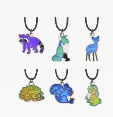 1 Stimmungskette Waldtiere Kette Anhänger Modeschmuck Ketten Geschenk Schmuck  - Bild 1 von 2