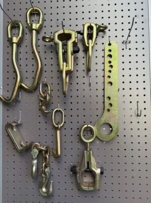 10pcs Auto Body Frame  Repair Pulling Clamp Self Tightening Puller J Hooks Set - Image 1 of 4