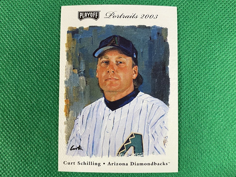 2003 Playoff Portraits Beckett Samples #7 Curt Schilling Arizona Diamondbacks - Image 1 of 1