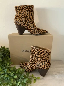 NEU IM KARTON LUCKY BRAND MUNISE2 STIEFELETTEN KALBSHAAR LEOPARDENMUSTER 8,5 - Bild 1 von 7