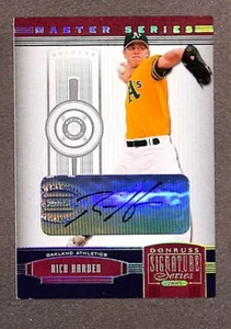 2005 Donruss Signature Century Proofs #94 Rich Harden RC Auto /50 - Picture 1 of 3