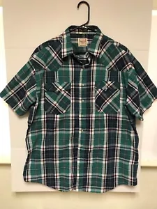 Camisa occidental para hombre Western Plains Trading Co. manga corta perla a presión talla XL - Imagen 1 de 3