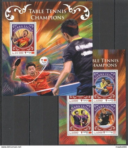 ST374 2016 SIERRA LEONE SPORT TABLE TENNIS PING PONG CHAMPIONS KB+BL MNH STAMPS Cover