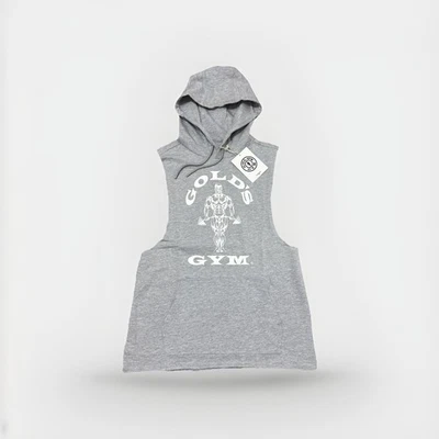 Sudadera con Capucha Gold's Gym Muscle Joe Sin Mangas Para Hombre Pequeña Gris Entrenamiento Entrenamiento - Nueva con Etiquetas Foto 1 de 4
