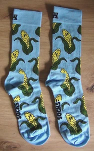 Happy Socks, 1 Paar Socken, Gr 41 - 46, Motiv " Mais ", BW-Mischung***Neu*** - Bild 1 von 2