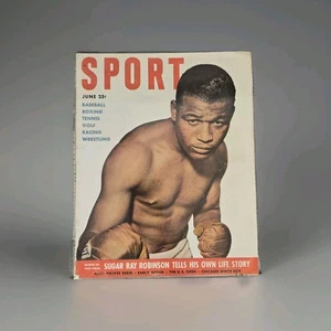 Sport Magazin 1951 Sugar Ray Robinson Boxmeister selten Vintage im Etui - Bild 1 von 13