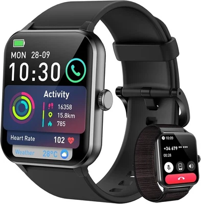 Smartwatch Herren mit Telefonfunktion Fitnessuhr Herren mit Alexa integriertem - Bild 1 von 4