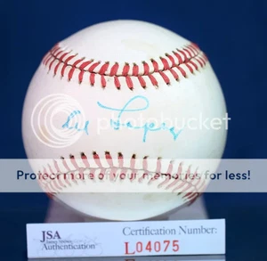 Al Lopez Jsa Authenticated Signed American League Baseball Autograph - Picture 1 of 1