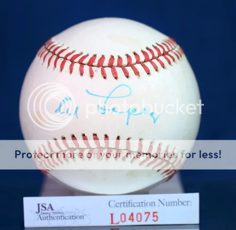 Al Lopez Jsa Authenticated Signed American League Baseball Autograph - Image 1 of 1