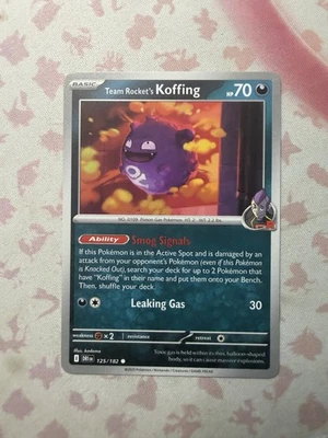 Team Rocket's Koffing Common SV10: Destined Rivals 125/182 NM - Image 1 of 2